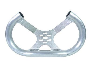 Aluminum (Low Profile) Open Top Tilted Steering Wheel (Unfinished)
